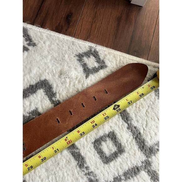 FOSSIL Silver Leather Studded Hipster Belt - Picture 11 of 11